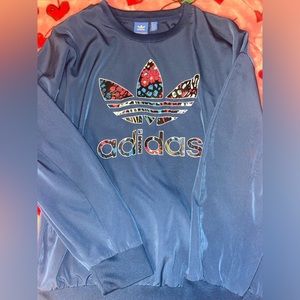 Blue adidas sweater